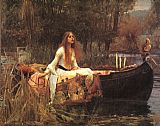 Famous Lady Paintings - The Lady of Shalott